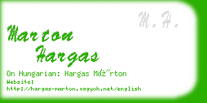 marton hargas business card